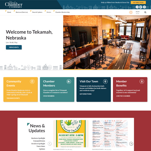 Tekamah Chamber of Commerce - Portfolio Work