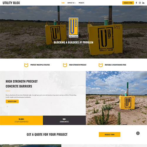 Utility Blox Rentals - Portfolio Work